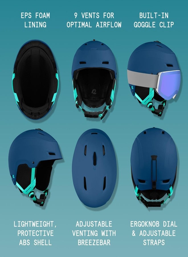 Retrospec Zephyr Ski Helmet - Snowboard Helmet for Adults & Youth- Adjustable Fit Snow Helmet with Protective Shell, and Breathable Vents for Men, Women, Boys and Girls - Image 2