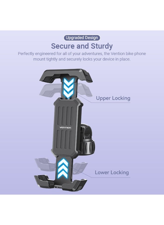 فينشن حامل هاتف للدراجة VENTION Quick Lock مع مقبض أسود مربع من نوع ABS رقم الموديل KSFB0  - Image 4
