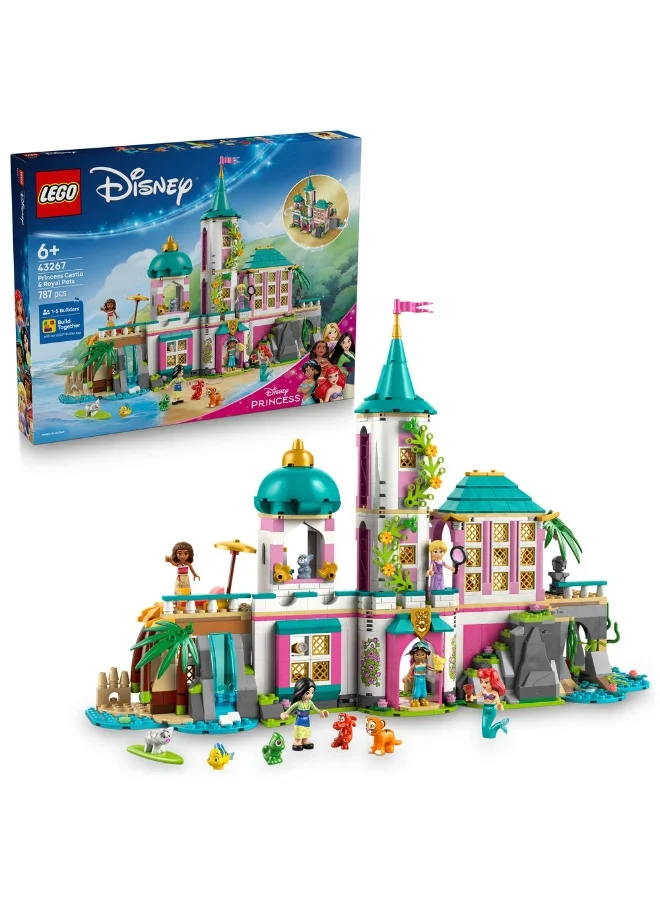 ليغو مجموعة لعب بناء لعبة قلعة الأميرة والحيوانات الأليفة الملكية 43267 من ليغو® Disney‎