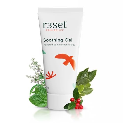 R3SET Soothing Pain Relief Gel | Instant Relief for Neck Pain, Back Pain & Muscle Cramps | Diclofenac-Free Gel | Wintergreen, Menthol, Nirgundi & Boswellia (Shallaki) | Non-Greasy, Fast Absorbing - 50 g - Image 1