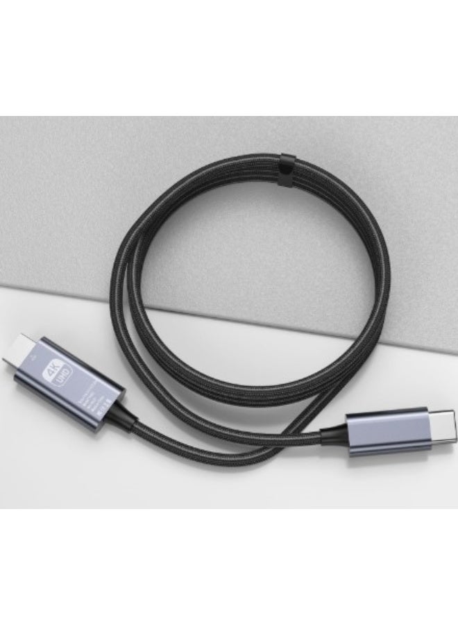 Haing كابل Type-C إلى HDMI HDTV HI-2023-THC-3M بطول 3M - Image 2