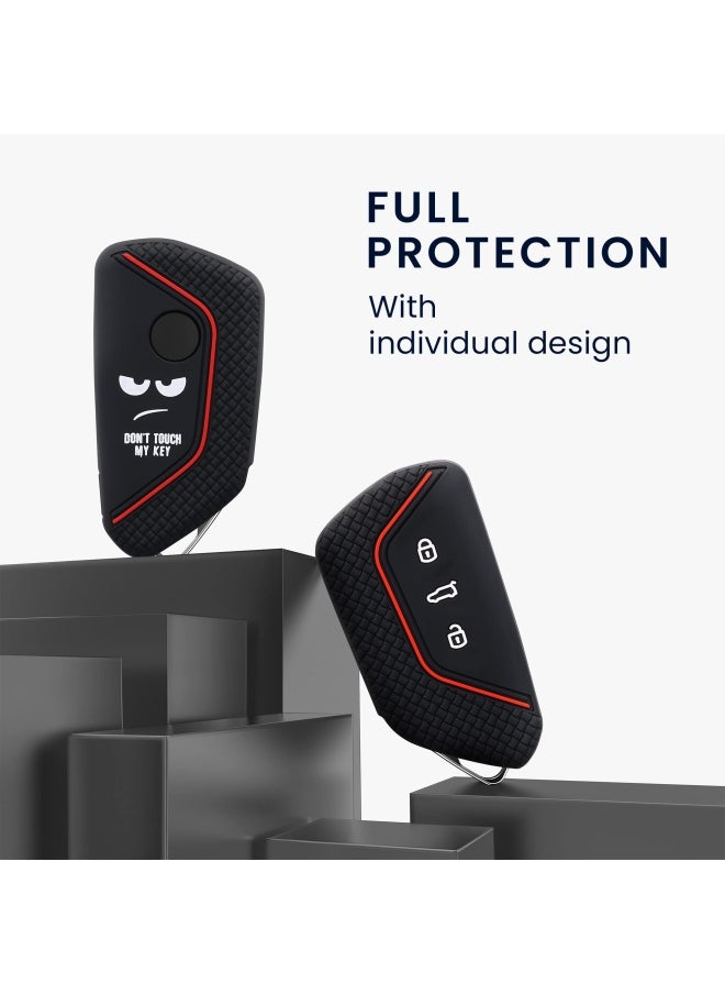 kwmobile Car Key Cover Compatible With Vw Golf 8 Don'T Touch My Key  - Image 2