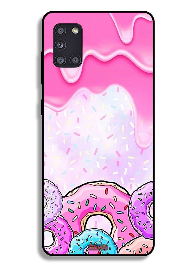 Tolwak Samsung Galaxy A31 Protective Case Cover Donut Colors - Image 1