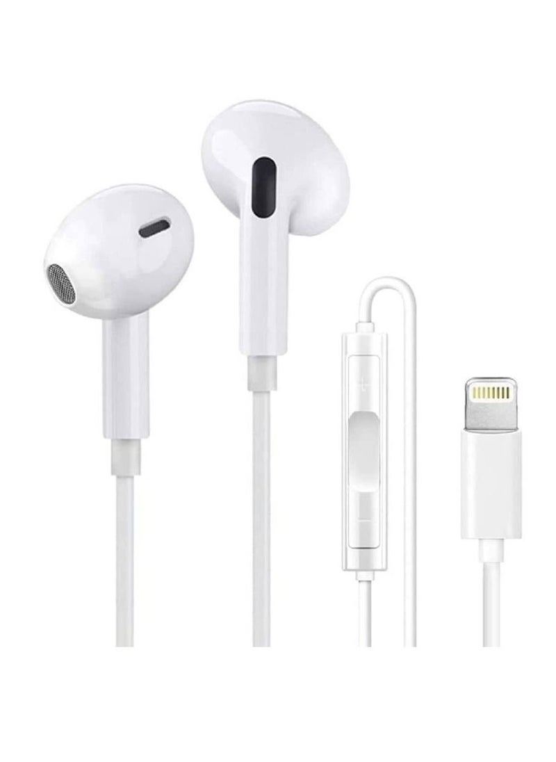 Generic Earbuds Lightning  Headphone Wired [Apple MFi Certified] in-Ear Stereo Noise Canceling Headset Compatible with iPhone  - Image 1
