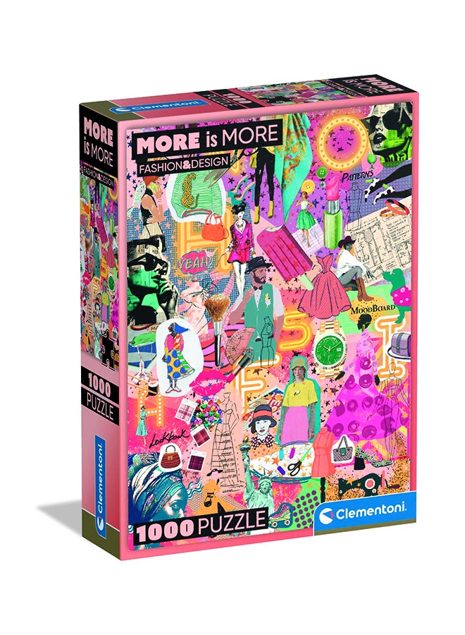 Clementoni 1000 Piece Puzzle – More Is More Fashion And Design | Stylish Art Jigsaw Puzzle For Adults - Image 1