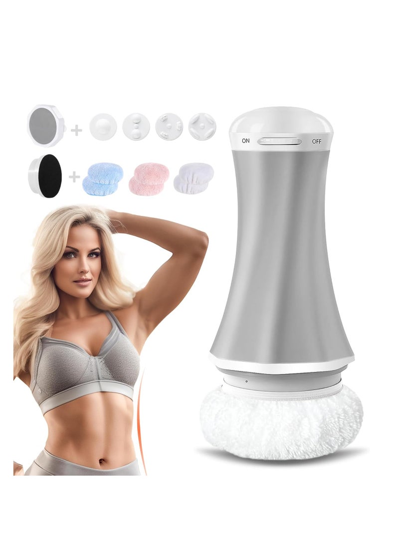 SYOSI Teramix Cordless Cellulite Massager: 4 in 1 Electric Body Sculpting Machine - Body Massager for Belly/Waist/Leg/Arms - Portable and Lightweight (Grey) - Image 1