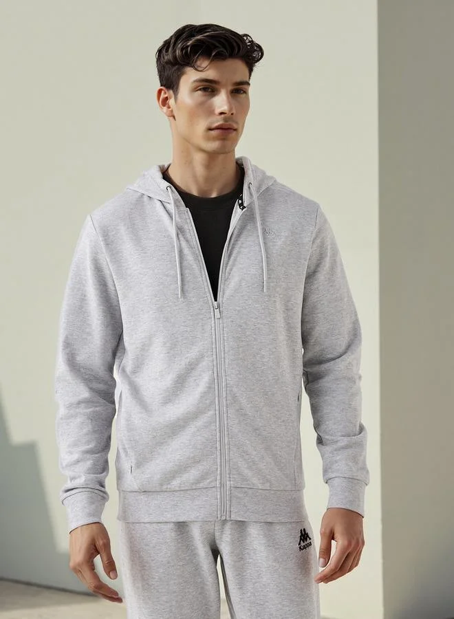 Kappa Regular Fit Zip Through Hoodie with Pockets