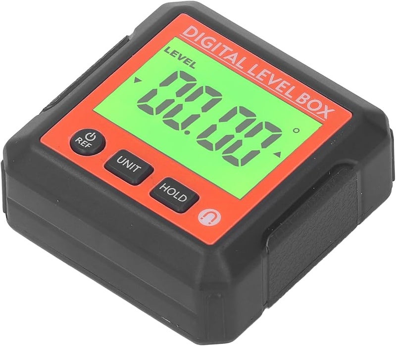 صندوق المستوى الرقمي المغناطيسي البرتقالي، منقلة محمولة، مقياس الميل لأعمال النجارة والبناء - Image 3