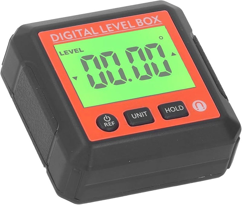 صندوق المستوى الرقمي المغناطيسي البرتقالي، منقلة محمولة، مقياس الميل لأعمال النجارة والبناء - Image 4
