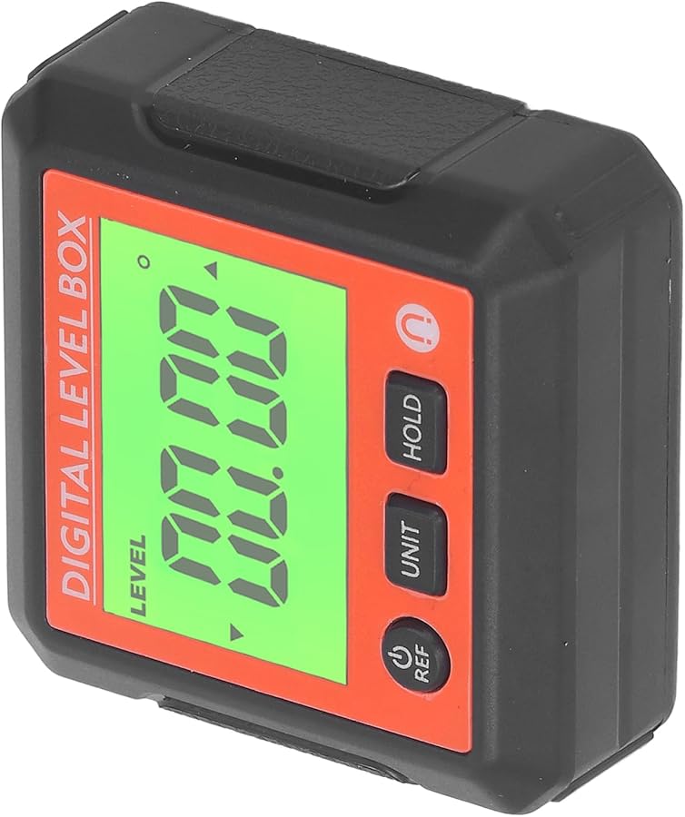 صندوق المستوى الرقمي المغناطيسي البرتقالي، منقلة محمولة، مقياس الميل لأعمال النجارة والبناء - Image 5