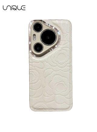 For Huawei Huawei Pura 70 Pro Phone Case - White Leather Phone Case - Camellia Print Phone Case - Stylish and Simple - Drop & Scratch Protection - pzsku/ZA1191B0DA28D659E4463Z/45/_/1721811514/f691aad7-d570-4d3a-b900-2c5c8097c02c