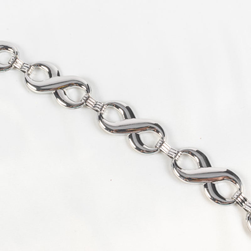 حزام وسط معدن فضي حريمي - Image 3