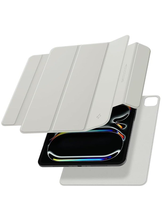 erorex Air Skin Folio OneTap for iPad Pro 11 inch case (2024) M4 Ultra Slim and Lightweight cover Fully Removable Lid with Magnet - Gray - Image 1