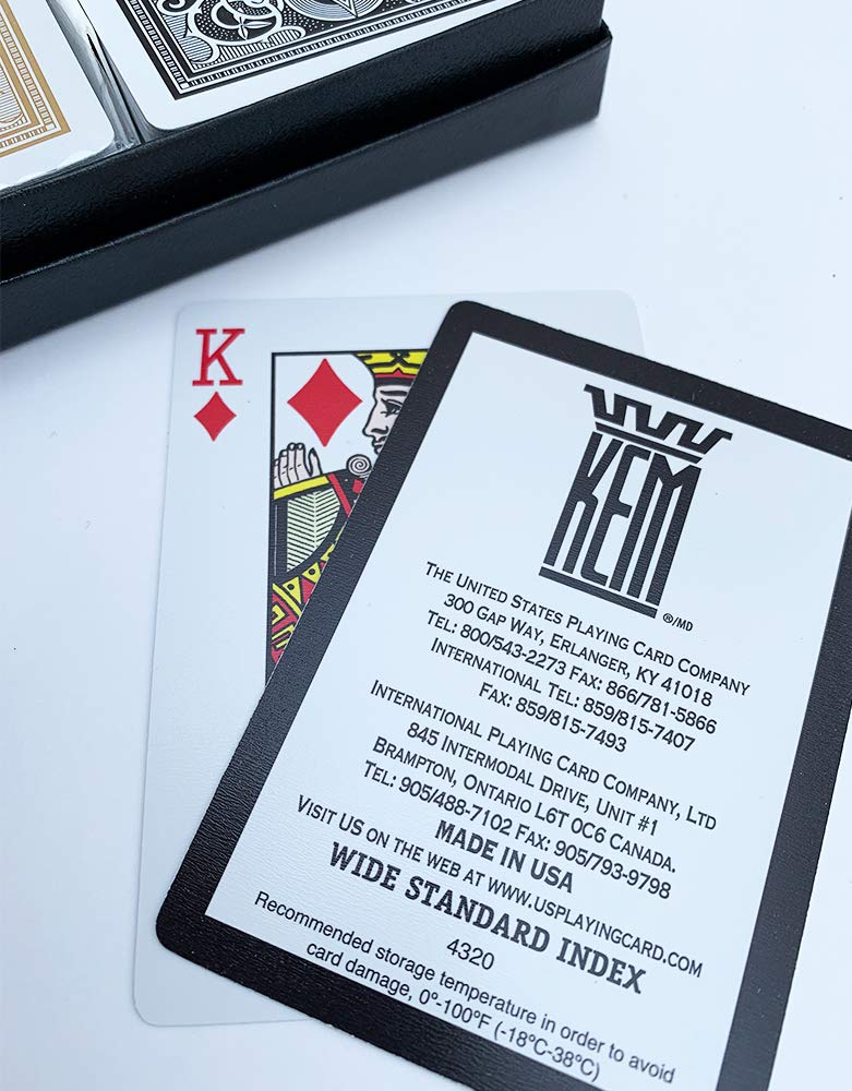 Springbok كيم سهم أسود وذهبي، حجم بوكر - بطاقات لعب بمؤشر قياسي (عبوة من 2) - 1017399 - Image 4