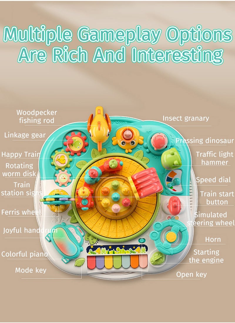 Moovant Baby Activity Table Toy with Lights & Sounds, Multifunctional Early Learning Toy, Detachable Game Table Toy for Childhood Education Interaction  - Image 3