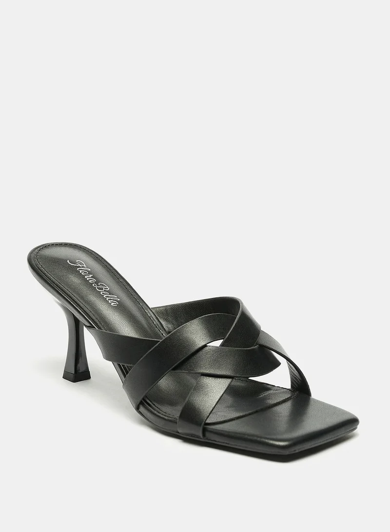 shoexpress Open Toe Mid Heel Sandals