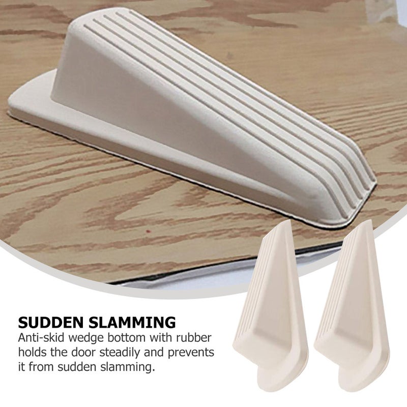 5pcs White Punch Free Door Shaped Doors Stoppers Home Door Tools - Image 5
