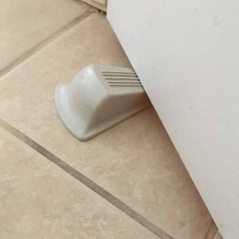 5pcs White Punch Free Door Shaped Doors Stoppers Home Door Tools - Image 1
