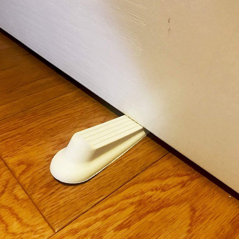 5pcs White Punch Free Door Shaped Doors Stoppers Home Door Tools - Image 3