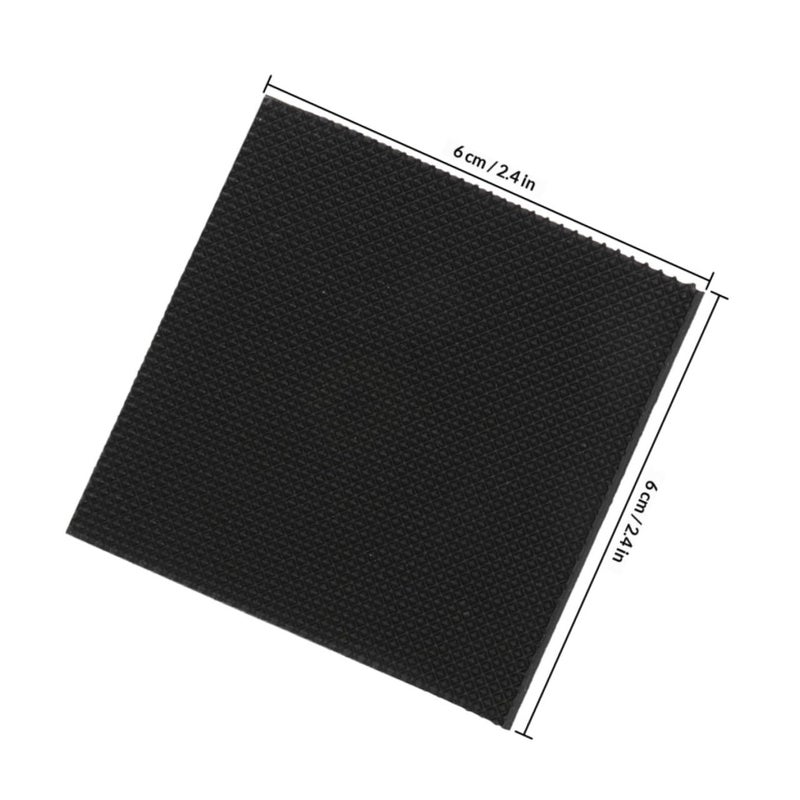 Non Slip Rubber Heel Pads 6pcs Black TPR Protective Sole Repair Inserts For Women Shoes - Image 3