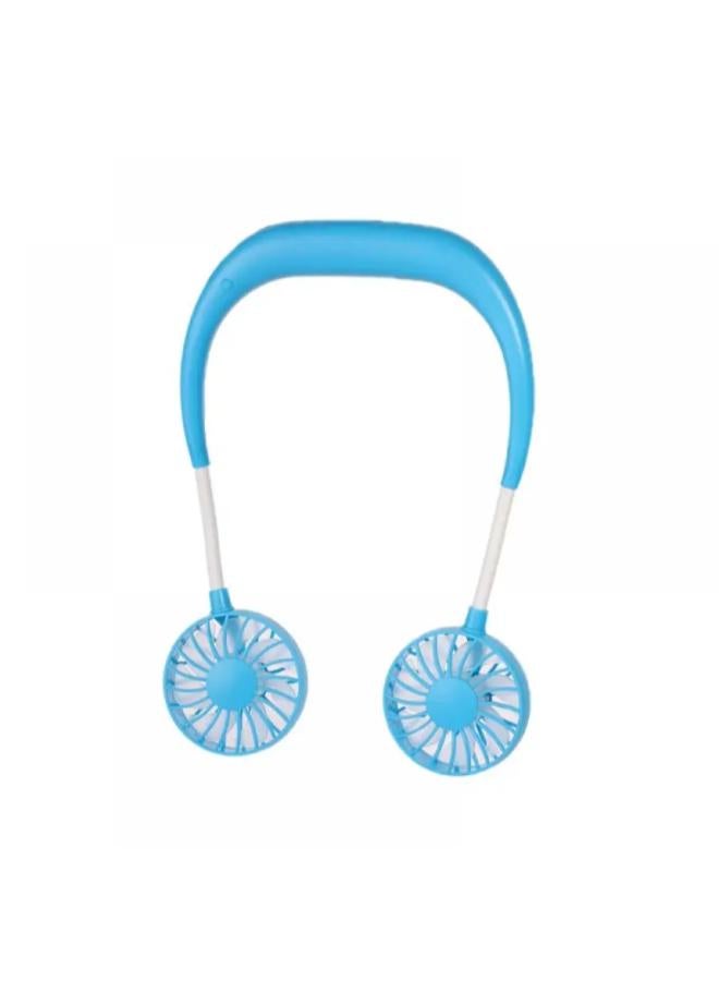 ColorProfit Portable Hanging Neck Fan - Hands Free USB Rechargeable Personal Wearable Neckband Fan Battery Operated Cooling Head Fan