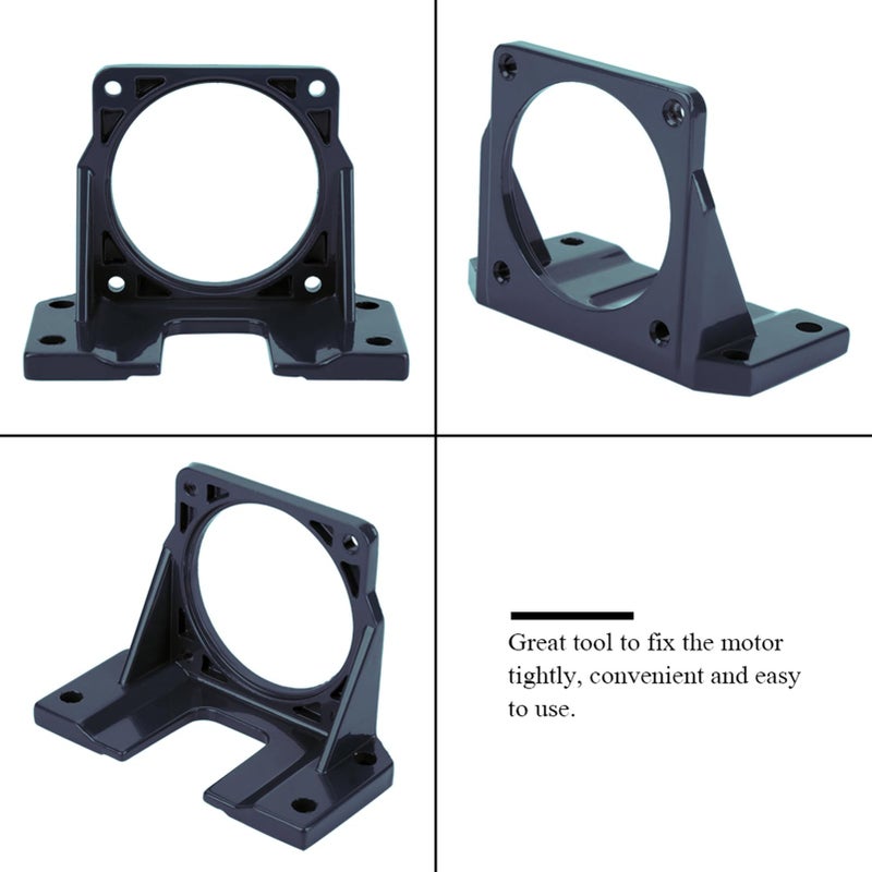 80x80mm Black Motor Bracket Support High Hardness Metal Fixed Base - Image 5