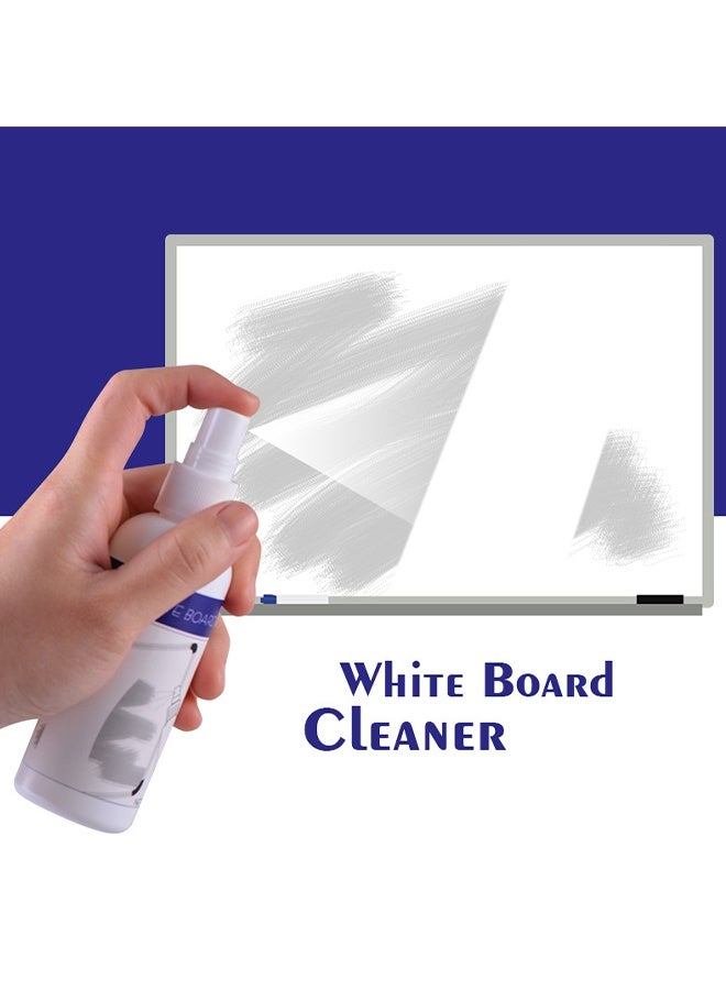 Opula Whiteboard Cleaning Kit, White Board Cleaning Spray Low Odor Dry Erase Board Cleaner With Cloth, Removes Stubborn Marks, Removes Marks From Whiteboards, 100ml - Image 2