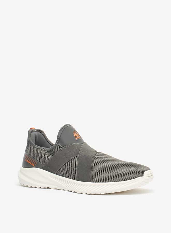 Oaklan by Shoexpress Men Logo Detail Slip-On Sports Shoes with Pull Tabs - Image 1