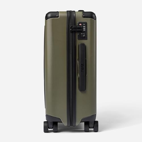 The Ridge Ridge Carry-On Premium Hard Shell Carry On Luggage - TSA Approved Lock - 360° Spinner Wheels for Travel - Matte Olive - Image 3