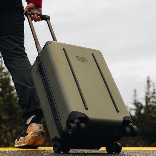 The Ridge Ridge Carry-On Premium Hard Shell Carry On Luggage - TSA Approved Lock - 360° Spinner Wheels for Travel - Matte Olive - Image 5