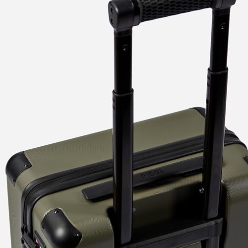The Ridge Ridge Carry-On Premium Hard Shell Carry On Luggage - TSA Approved Lock - 360° Spinner Wheels for Travel - Matte Olive - Image 2