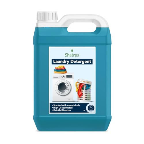 Shatras Super Wash Liquid Detergent 5 Liter, Laundry Liquid for Fabric Care, Suitable for Top-Load and Front Load Machine and Hand Wash, Concentrated Laundry Detergent - Image 1