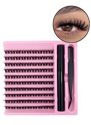 Segmented False Eyelashes Clusters Set, DIY Corner Lashes, Dense Natural Look Eyelashes, C Curl Extension Eyelashes Set, with Eye Mascara Comb and Tweezers - pzsku/ZA119E1A3CCF2EF497763Z/45/_/1720858459/fe44adf2-a748-404c-a203-8834d7eec56a