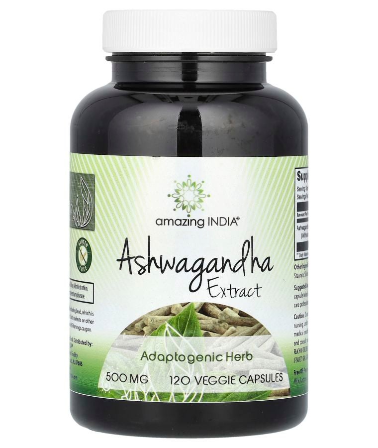 Ashwagandha Extract 500 mg 120 Veggie Capsules