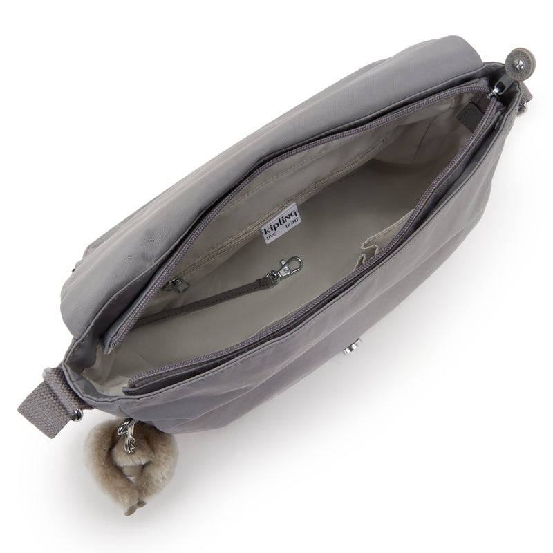 kipling Earthbeat M Inviting Grey Medium Crossbody - Image 3