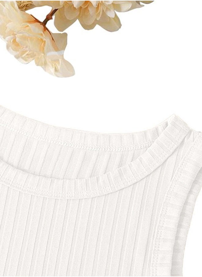 Nileton Ribbed Knit Top Crew Neck  - Rib Knit - Cotton  - Image 3