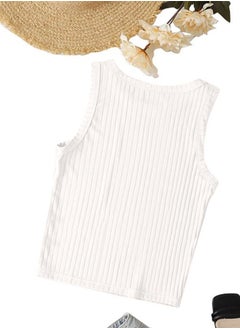 Nileton Ribbed Knit Top Crew Neck  - Rib Knit - Cotton  - Image 2