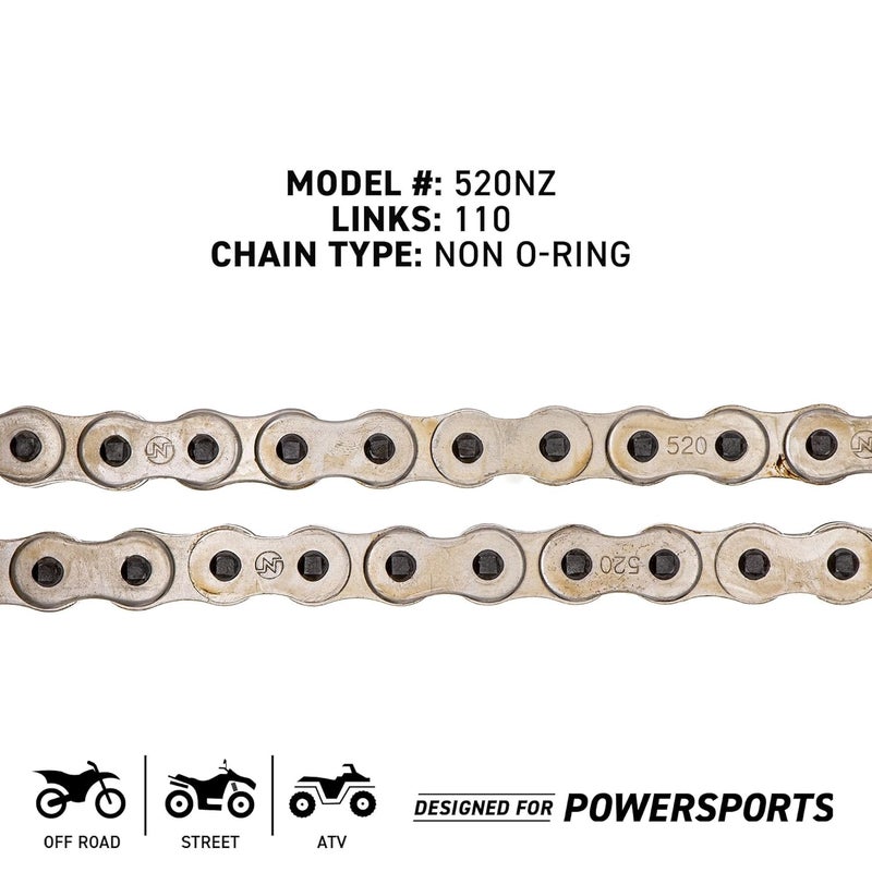 NICHE 520 Drive Chain 110 Links Standard Non O-Ring with Connecting Master Link - Image 4