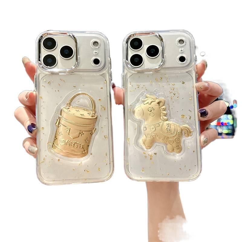Shockproof iPhone 17 Acrylic , Cover for 17 Air 17 Pro 17 Pro Max , Resin Finish , , Multicolour for Desk Setup - Image 2