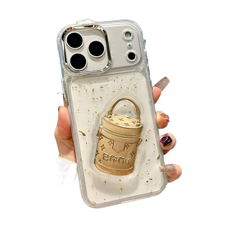Shockproof iPhone 17 Acrylic , Cover for 17 Air 17 Pro 17 Pro Max , Resin Finish , , Multicolour for Desk Setup - Image 1