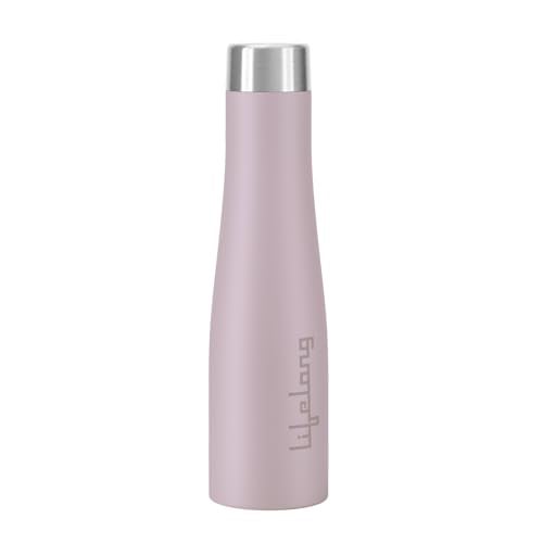 Lifelong Stainless Steel Water Bottle 900ml | Durable, Leak-Proof, Easy Grip, Rust Free, Easy-to-Clean, Odour-Free Bottle with Secure Cap for School, Travel, Gym & Work (LLBT03BL, Lavender) - Image 1