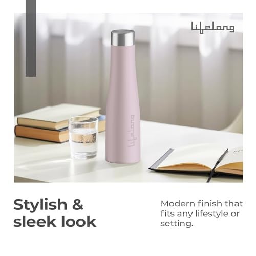 Lifelong Stainless Steel Water Bottle 900ml | Durable, Leak-Proof, Easy Grip, Rust Free, Easy-to-Clean, Odour-Free Bottle with Secure Cap for School, Travel, Gym & Work (LLBT03BL, Lavender) - Image 5