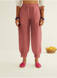 Abhishti Pleated hem pants - Rose Brown  - Image 1