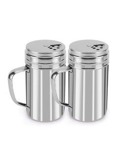 SYOSI SYOSI, 2pcs Stainless Steel Seasoning Bottle with Adjustable Pour Holes for Salt Pepper Cinnamon Powder Sugar  - Image 1