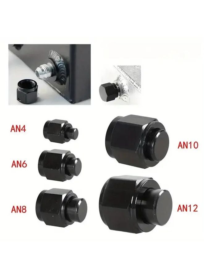 AN8 Aluminum Swivel Hex Head Nut Port Adapter For Fuel Oil Line Female Flare Cap Block Off Fittings - Image 2