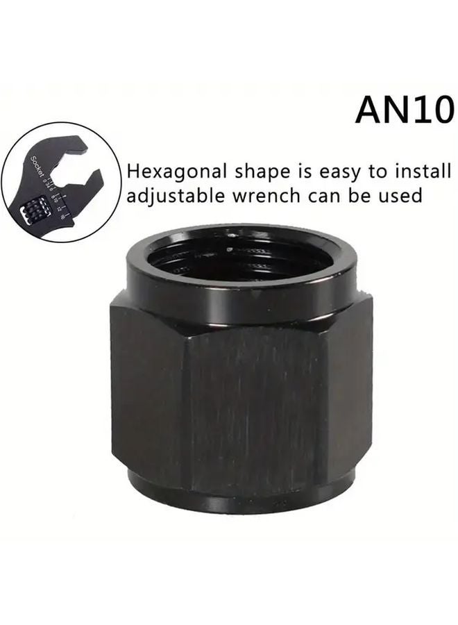 AN8 Aluminum Swivel Hex Head Nut Port Adapter For Fuel Oil Line Female Flare Cap Block Off Fittings - Image 4