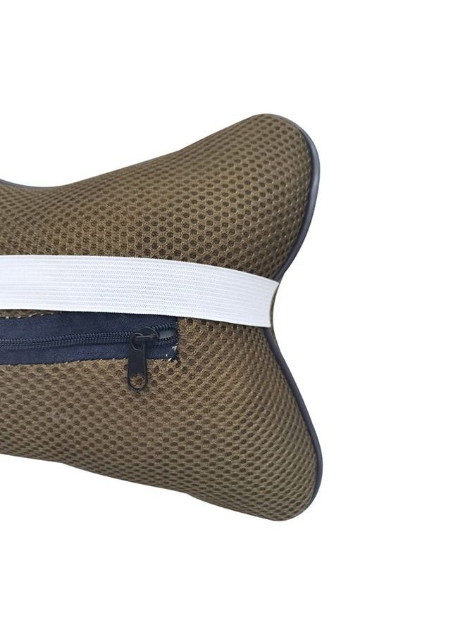 2-Piece Universal Car Seat Headrest Cushion