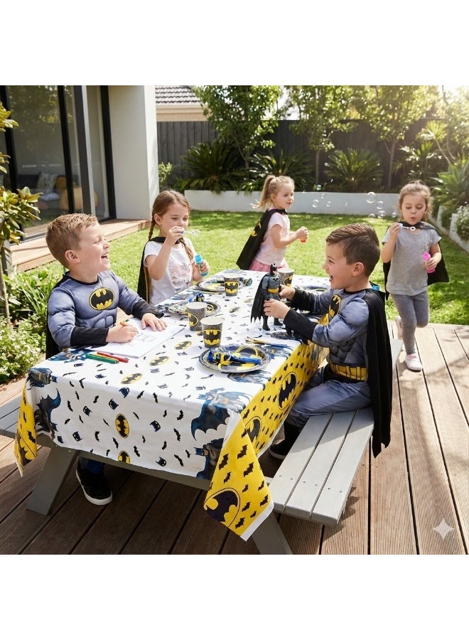 Ciao Batman Plastic Tablecloth 120x180 cm – Superhero Party Table Cover for Kids Birthdays & Events - Image 3