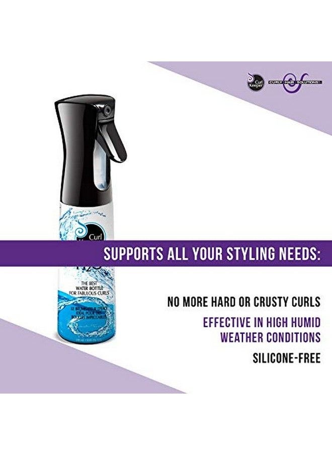 Curly Hair Solutions - Curl Keeper H2O Water Bottle Hydrate And Shape Your Curls Quickly And Easily 10 Oz - Image 1
