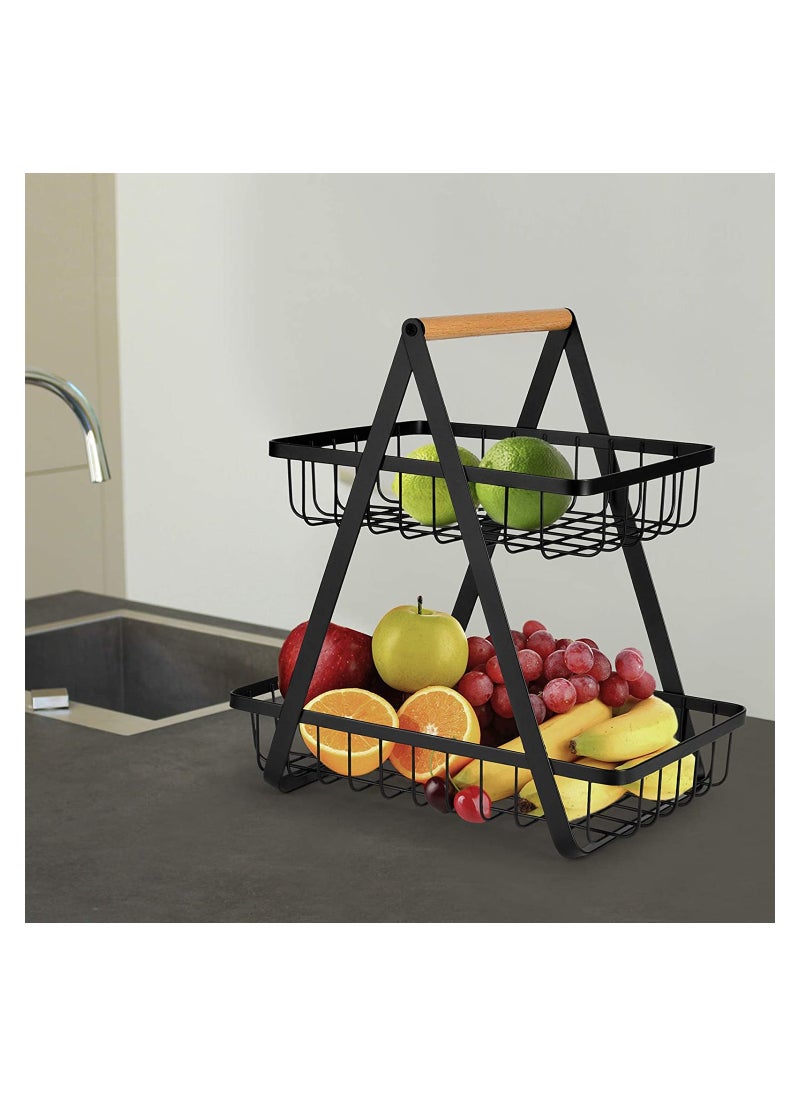 Eworld - Kitchen Countertop Display Stand, 2-Tier Rack for Fruits and Vegetables Storage - Image 1